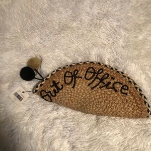 Out of Office Straw Clutch